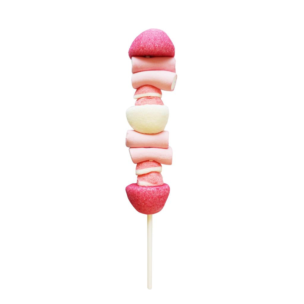 Brochettes de Guimauve Rose et Blanc 20cm - Lollywood - 20x70g