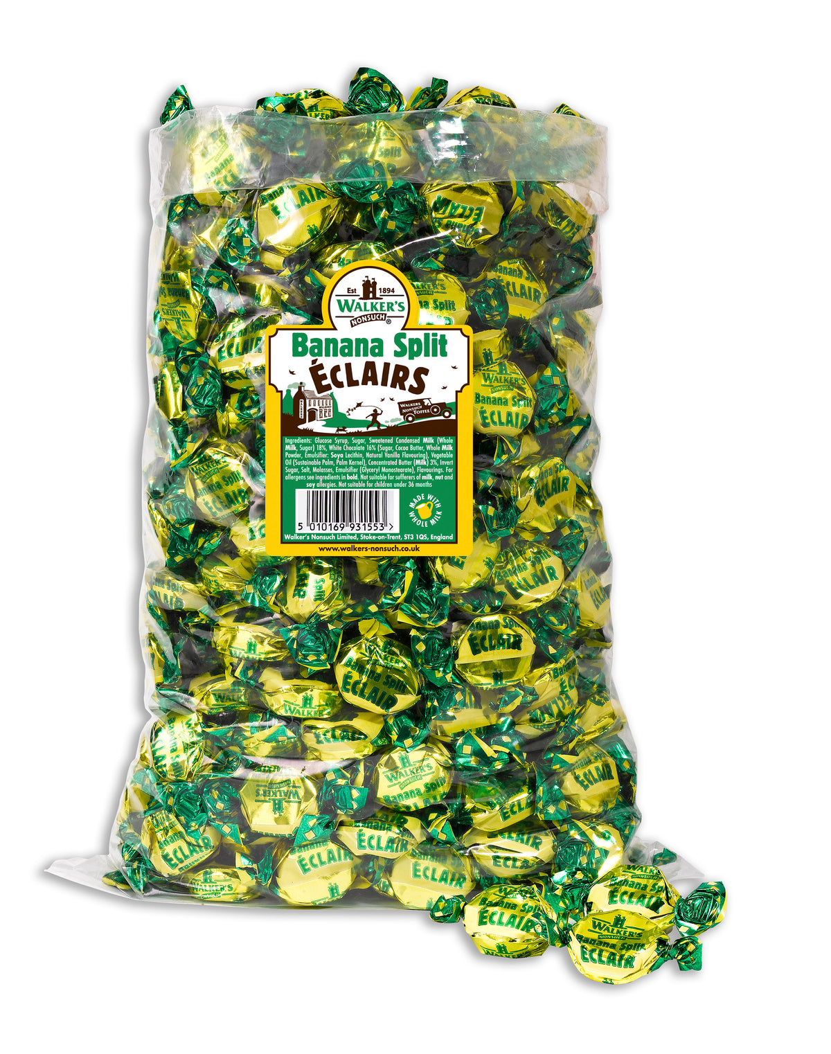 Walkers Banana Split - Bonbons Suédois - 2,5kg