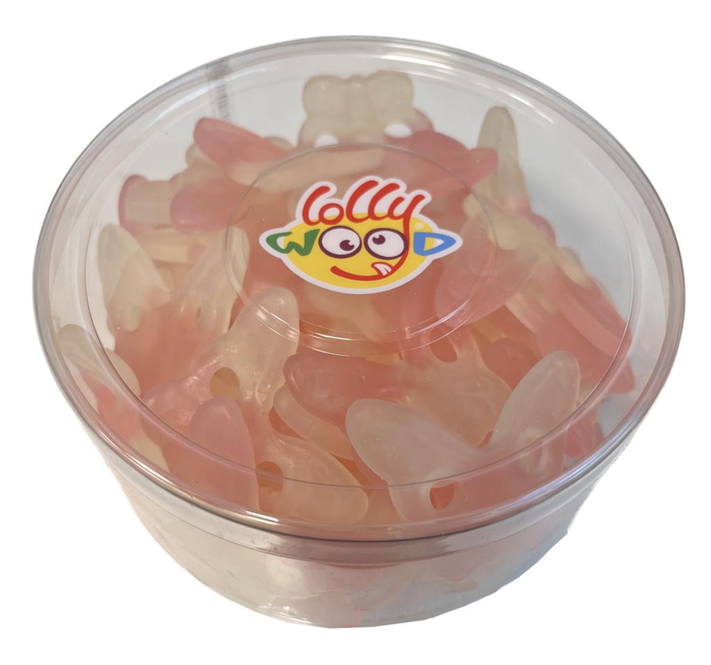 Papillons Fraise en tubo - Lollywood - 550g