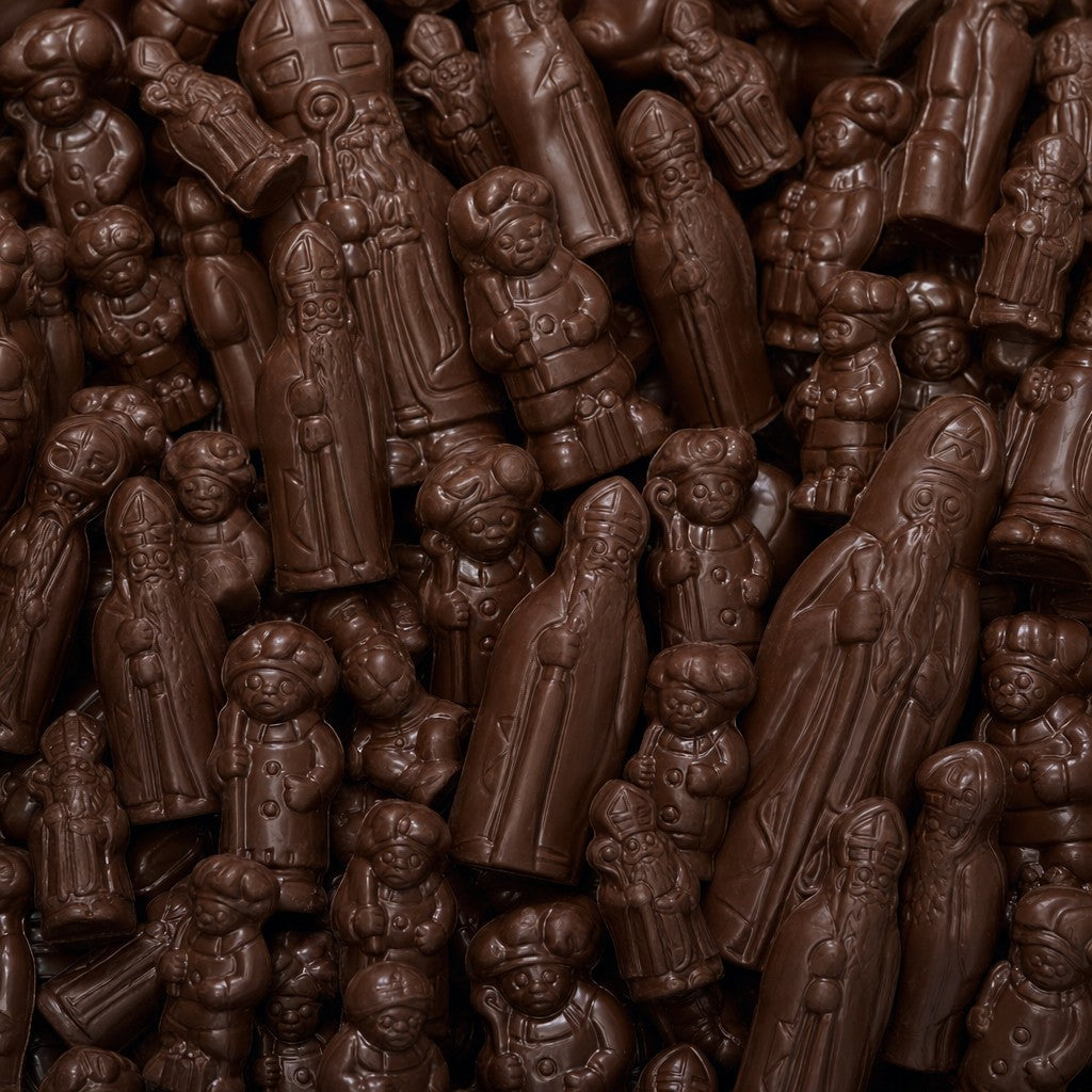 Figurines Saint-Nicolas Assorties Chocolat Noir - De Schutter - 2kg