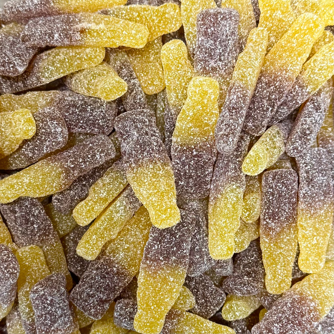 Bouteilles Mangue Cola Acide - Malaco - Bonbons Suédois 2.4kg