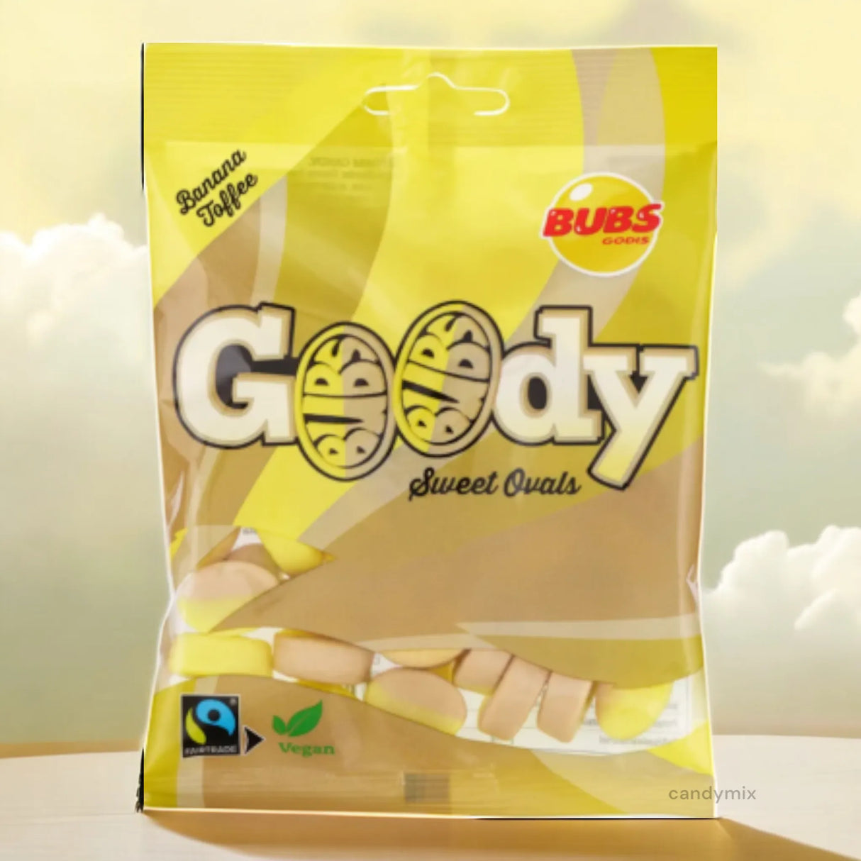 Bubs Goody Sweet Ovals Banane Toffee - 12 x 90g