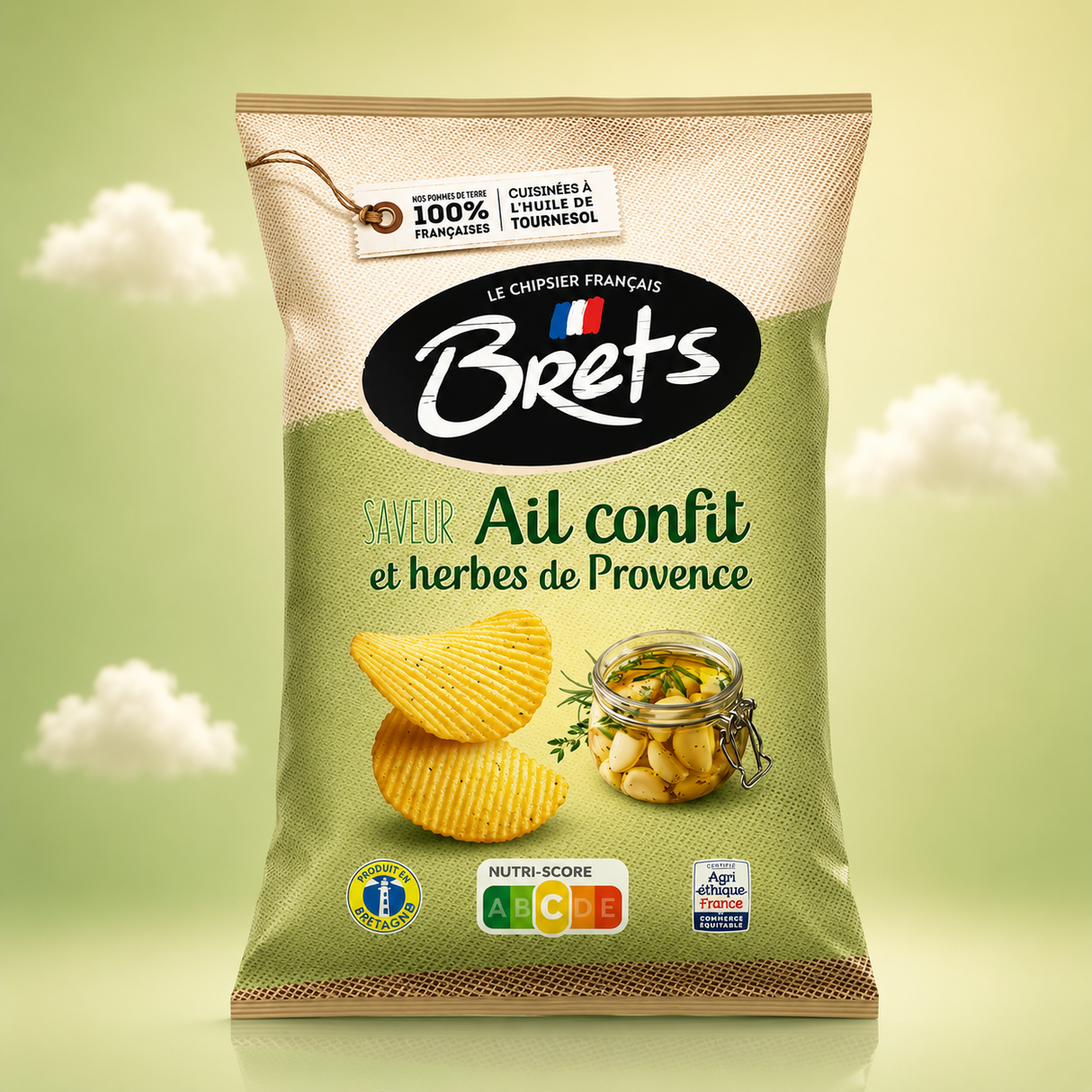 Brets Ail Confit et Herbes de Provence 125gx10