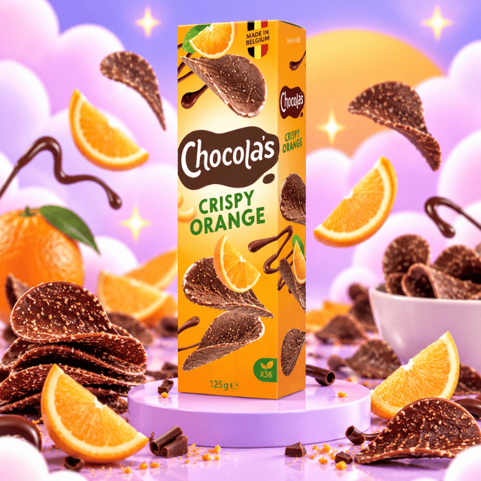 Chocolat Croustillant Orange - Chocola's - 125g x 12