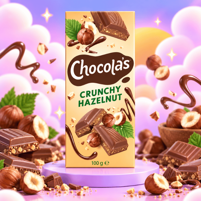 Chocolat Crunchy Noisette - Chocola's - 100g x 30