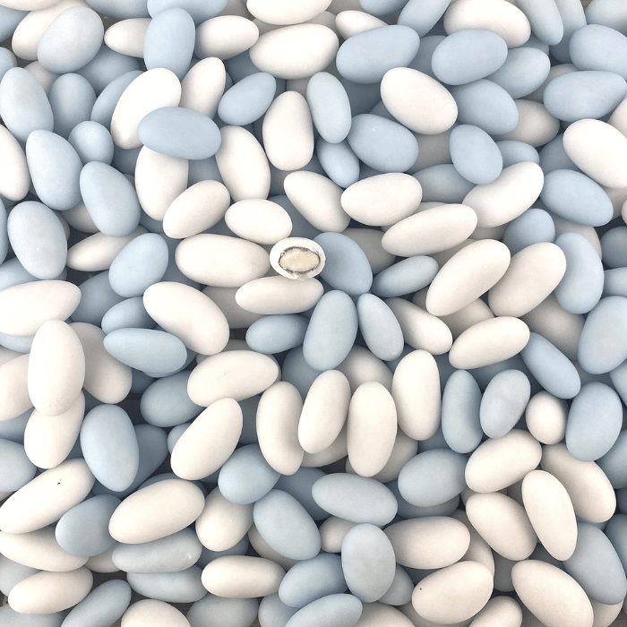 Dragées Chocolat Bleu et Blanc - 900g