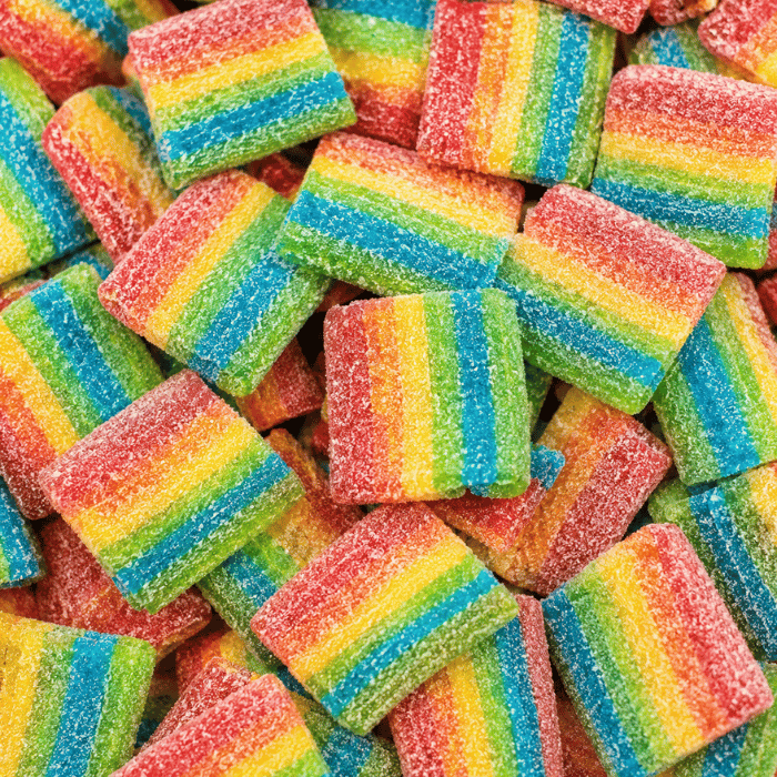 Mini arc en ciel acide halal