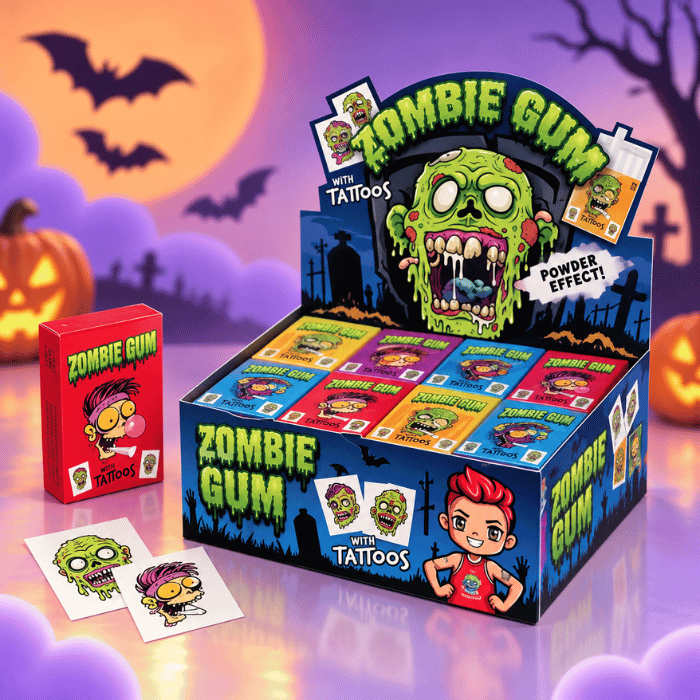 Zombie Gum With Tattoos 18x35g