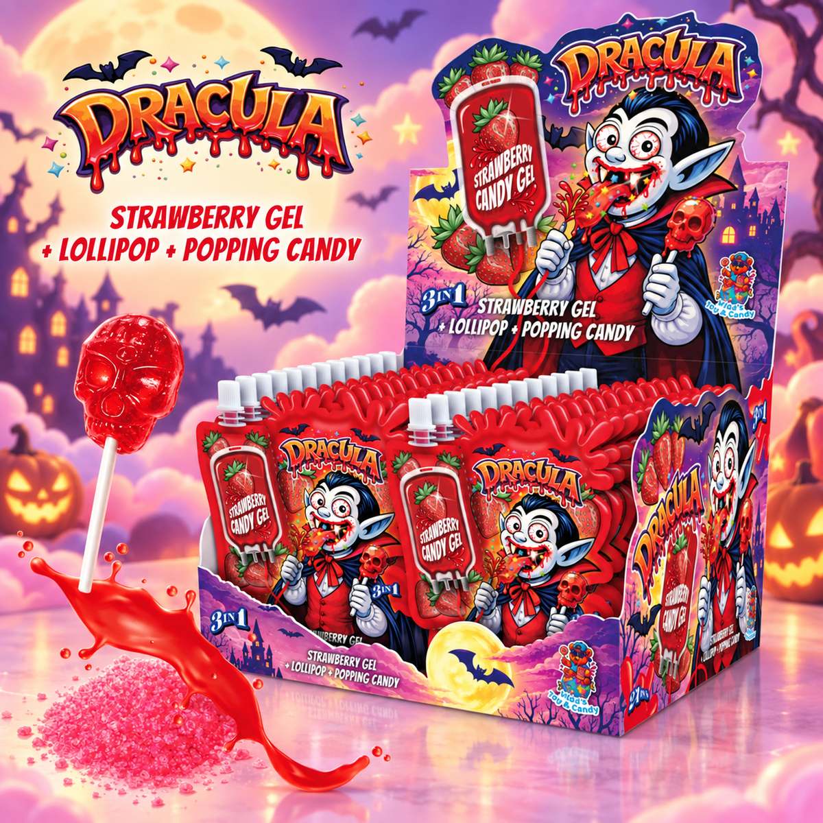Dracula Lollipop 24x30g