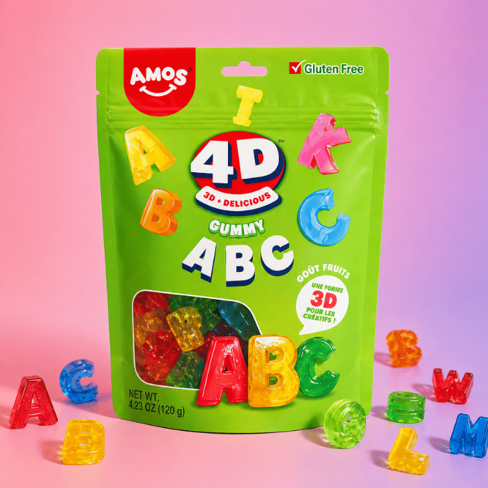 Bonbon 4D Lettres - Amos 12x120g