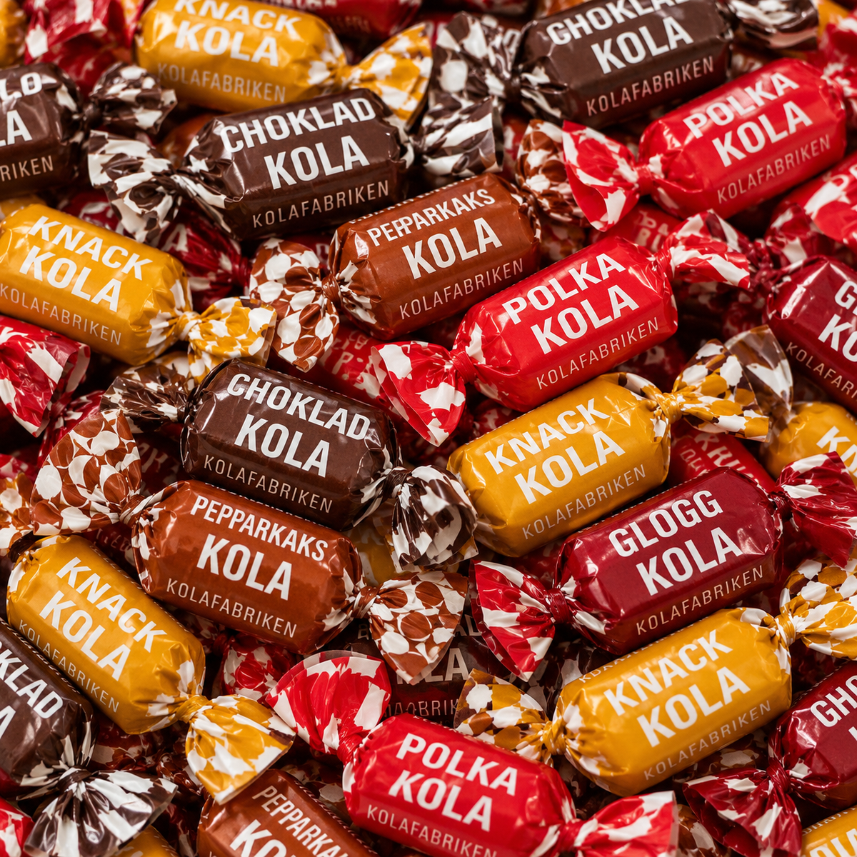 Mélange de caramels de Noël