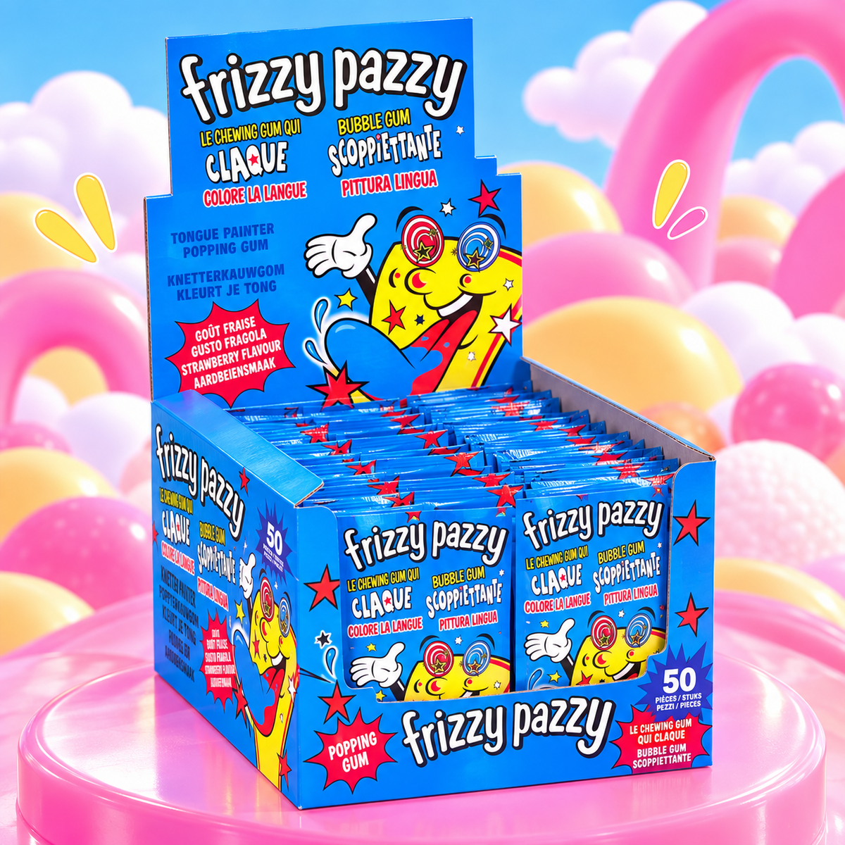 Funny Candy Frizzy Pazzy Bleu Color 50p
