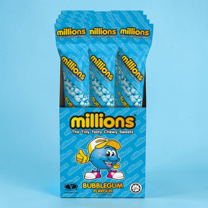 Millions Bubblegum Tube 12x55g