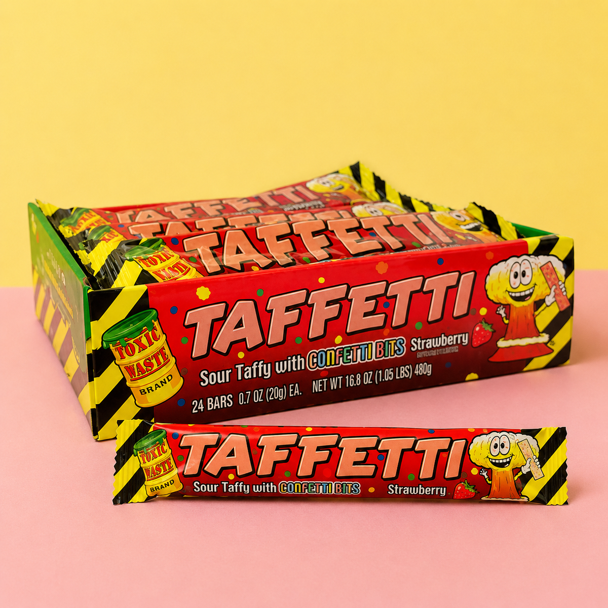 Toxic Waste Taffetti Strawberry