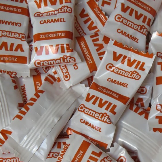 Bonbons Caramel CremeLife Vivil - Bonbons sans sucre - 1kg