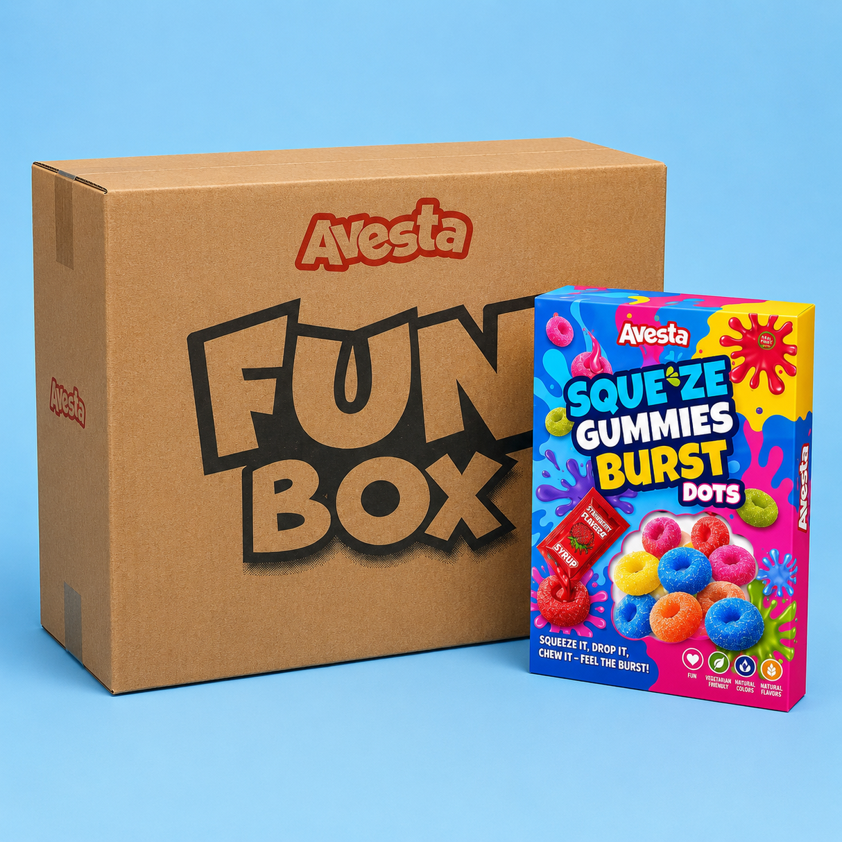 Avesta Squeze Gummies Burst Dots - 24 x 110g