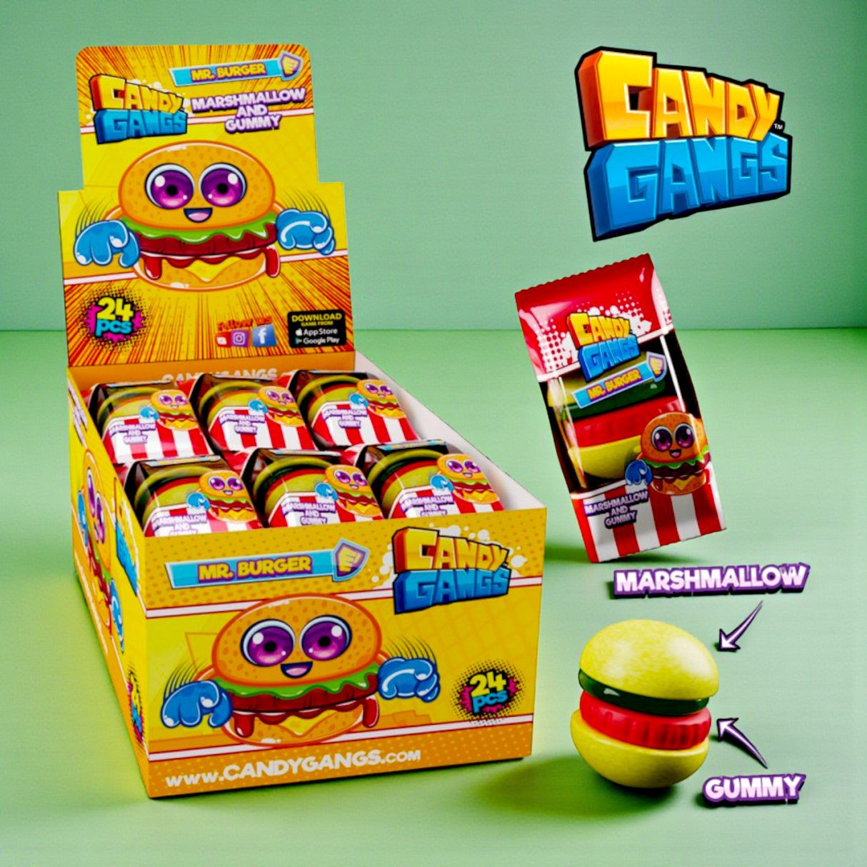 Burger Chamallow 24 x 20g