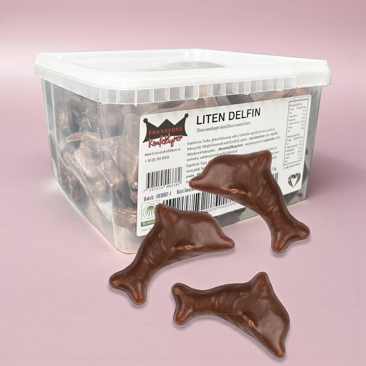 Guimauves Dauphin Franssons | Chocolats Suédois | 1,1 kilo