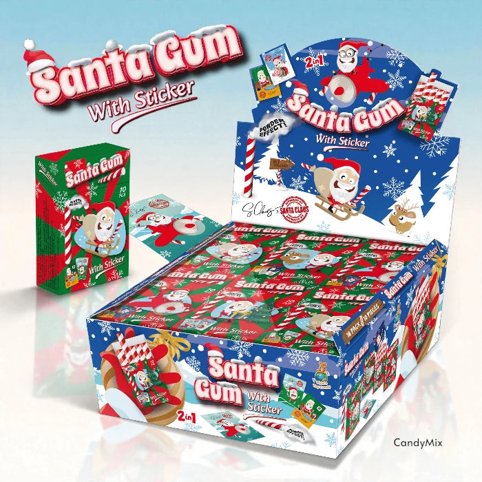 Santa Gum avec Stickers 18p