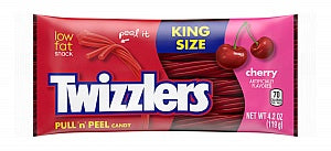 Twizzlers Pull 'n' Peel Cherry King Size