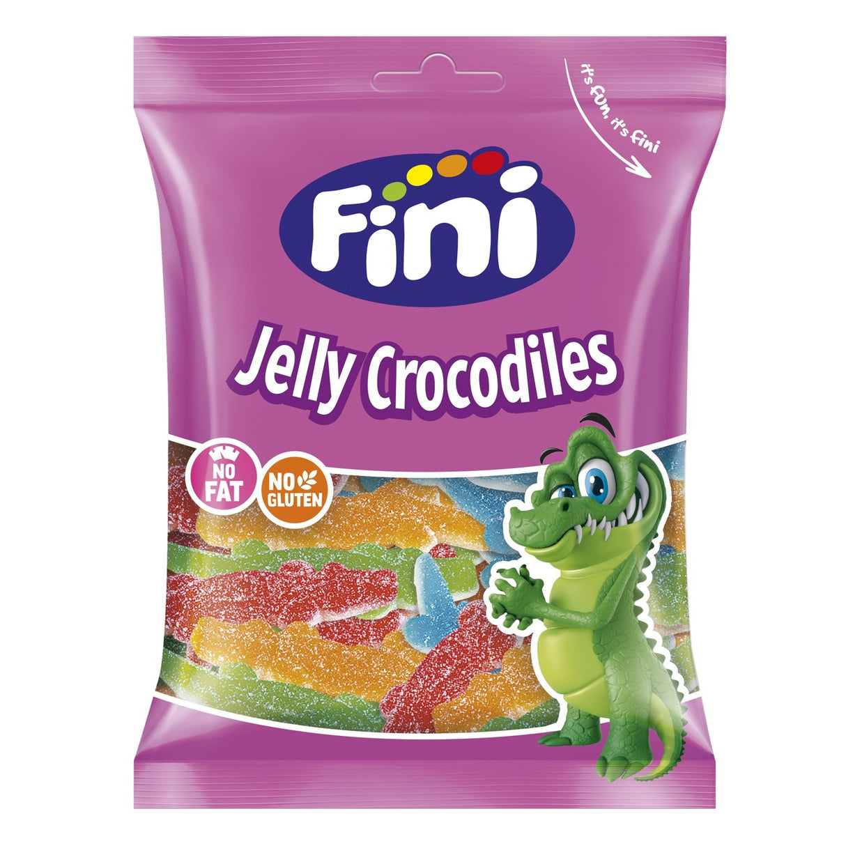 Crocodile candy halal fini sachet 90g x 12p