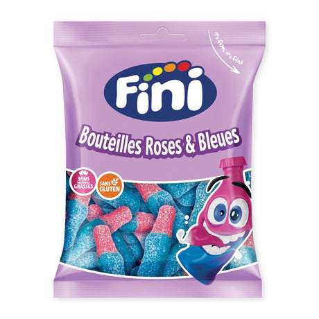 Bouteille rose et bleu halal fini sachet 90g x 12p