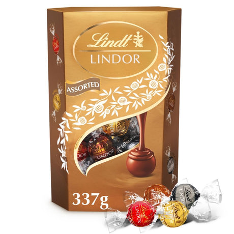 Lindt Lindor Assorted Chocolate Truffles Box - Chocolat de Noël - 337g