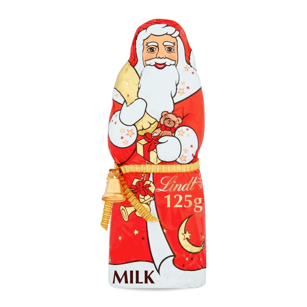 Lindt Santa Christmas Milk Chocolate - Chocolat de Noël - 125g