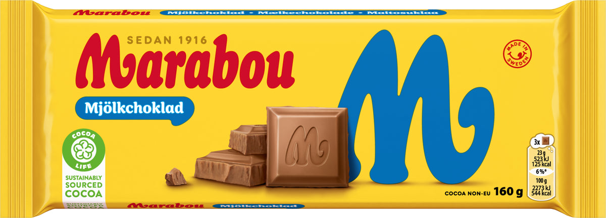 Marabou Chocolat au lait - Chocolat Suédois - 2,56kg