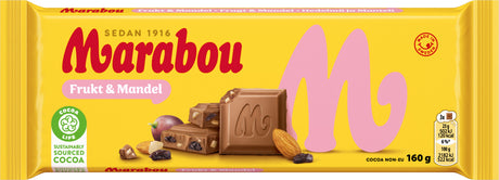 Marabou Fruits & amandes - Chocolat Suédois - 2,4kg