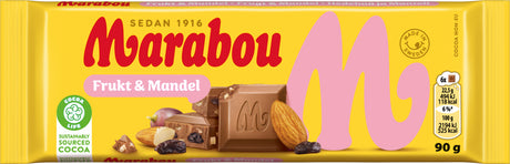 Marabou Fruits & amandes - Chocolat Suédois - 2,16kg