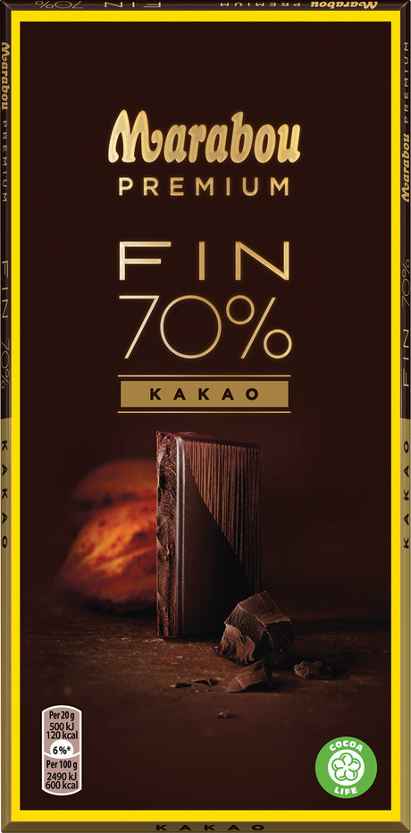 Marabou Premium 70% cacao - Chocolat Suédois - 2kg