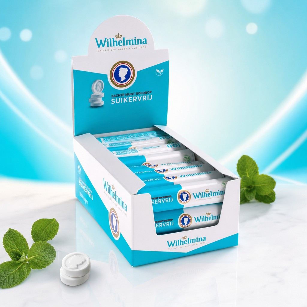 Rouleaux Menthe sans sucre Vegan - Wilhelmina - 24x37g