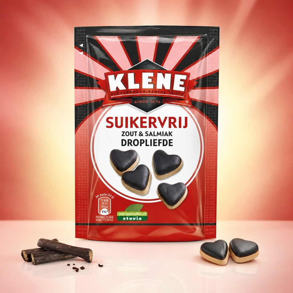 Réglisse Dropliefde à la Stévia sachets - Klene - 12x90g