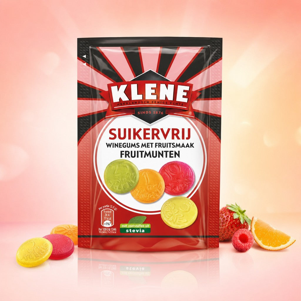 Pastilles Fruits à la Stévia sachets - Klene - 12x110g