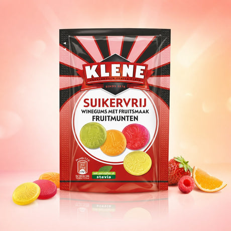 Pastilles Fruits à la Stévia sachets - Klene - 12x110g