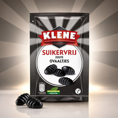 Ovales Réglisse Salée à la Stévia sachets - Klene - 12x110g