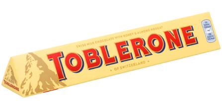 Toblerone original - Chocolat Suédois - 7,2kg