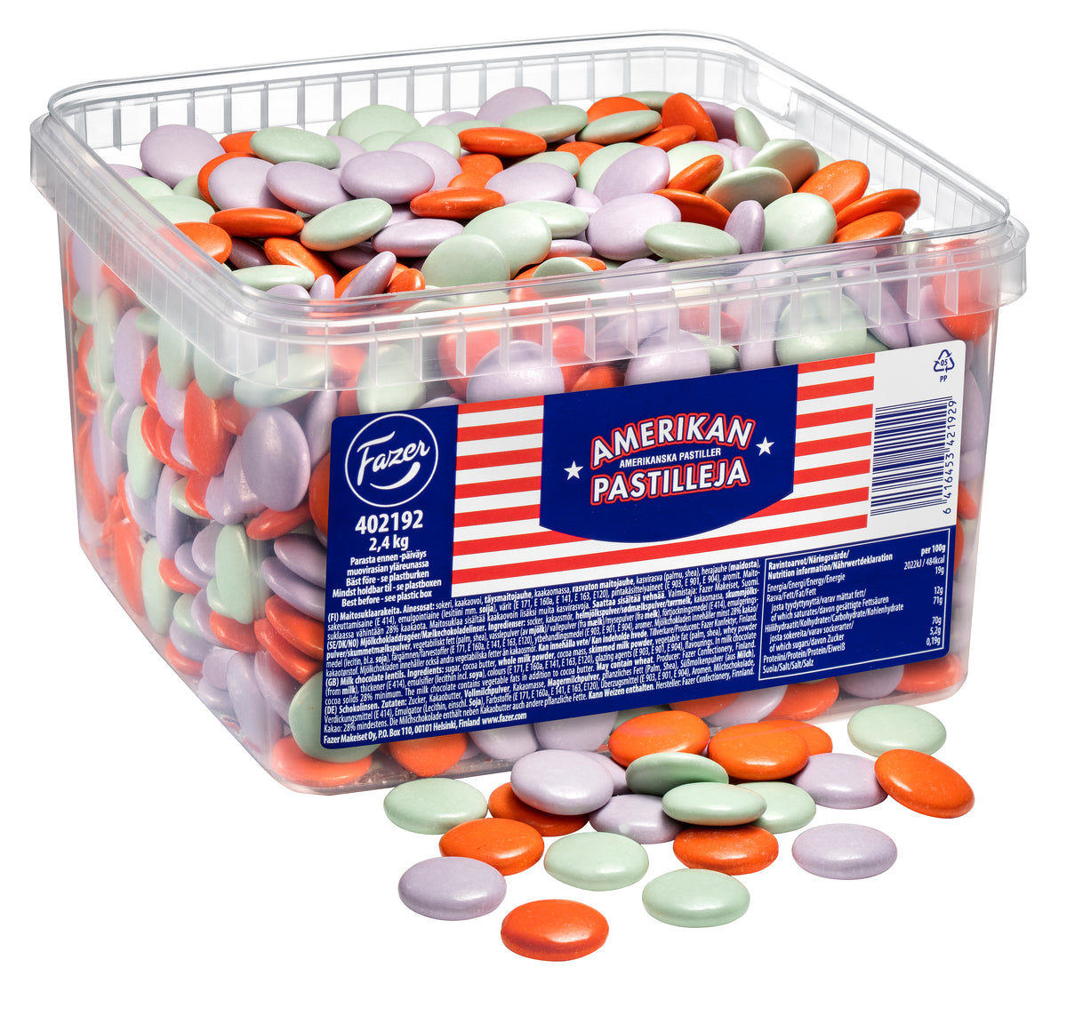 Pastilles chocolatées américaines - Bonbons Suédois - 2,4kg