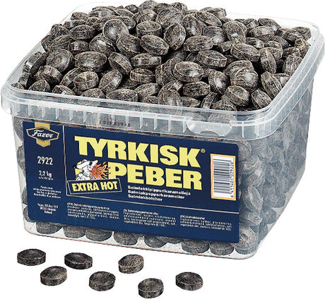 Tyrkisk Peber - Bonbons Suédois - 2,2kg