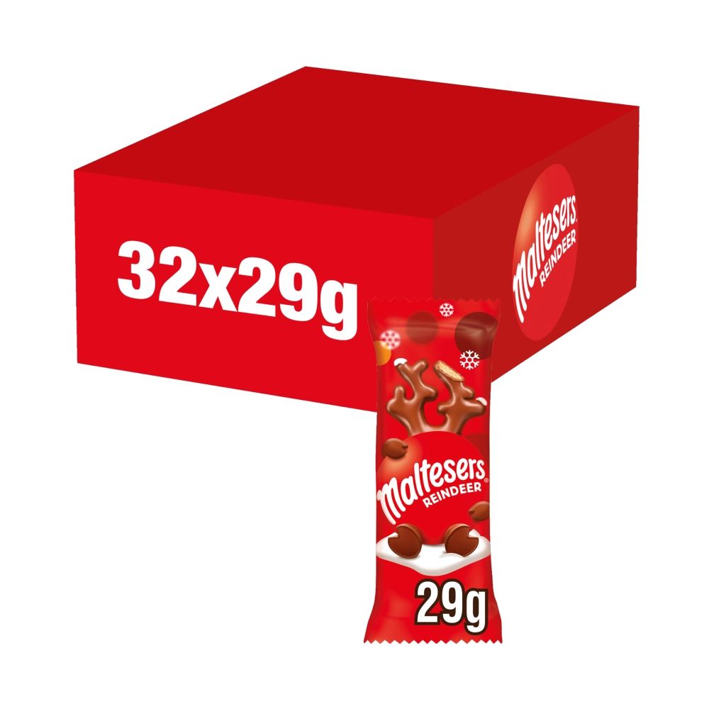 Maltesers Reindeer Chocolate Christmas Treat - Chocolat de Noël - 32 x 29g (928g)