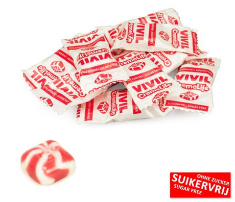 Bonbons Crème Fraise sans sucre - Vivil - 1kg