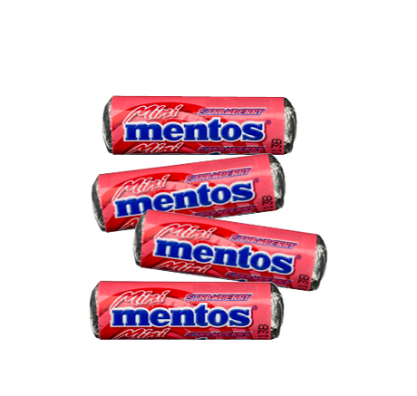 Mini Mentos fraise - Bonbons Suédois - 4kg