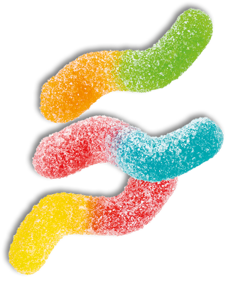 Trolli Vers luisants acides - Bonbons Suédois - 1kg
