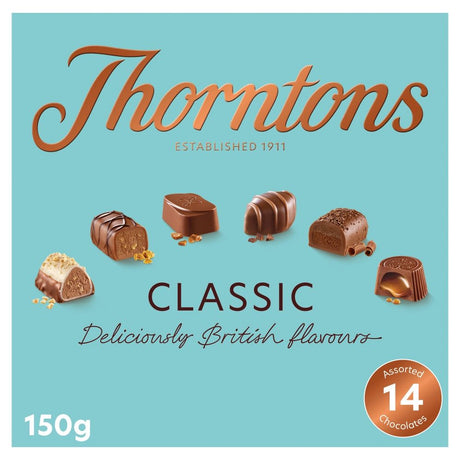 Thorntons Classic Collection Gift Box of Chocolates - Chocolat de Noël - 150g
