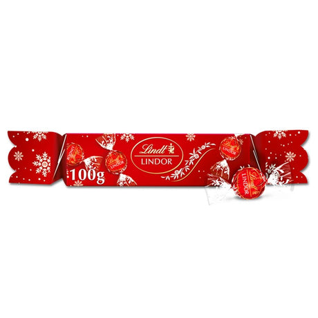 Lindt Lindor Milk Chocolate Christmas Cracker - Chocolat de Noël - 100g