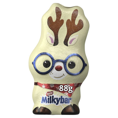 Milkybar Reindeer White Chocolate Christmas Figure - Chocolat de Noël - 88g