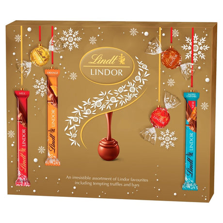 Lindt Lindor Assorted Chocolate Christmas Selection Box - Chocolat de Noël - 227g