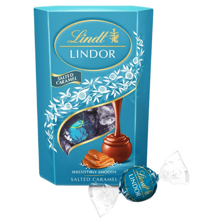 Lindt Lindor Salted Caramel Chocolate Truffles Box - Chocolat de Noël - 200g