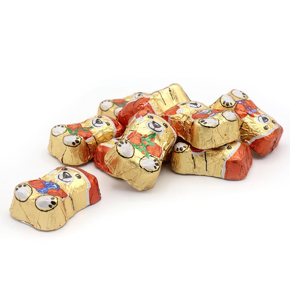Milk Chocolate Creme Filled Gold Bears Bag - Chocolat de Noël - 1kg